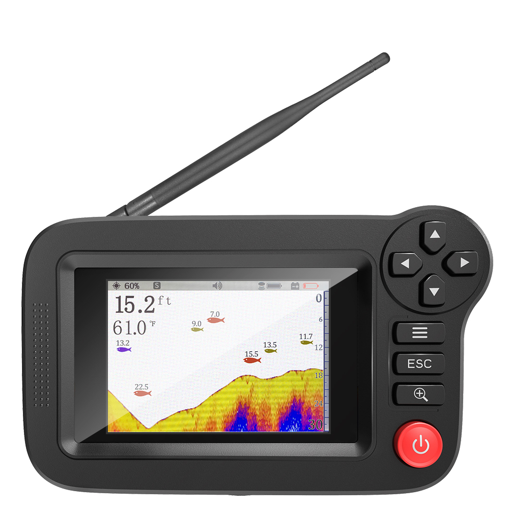 مكتشف الأسماك الذكي - مكتشف ال - مراجعة Fish Finder Transducer وسعره