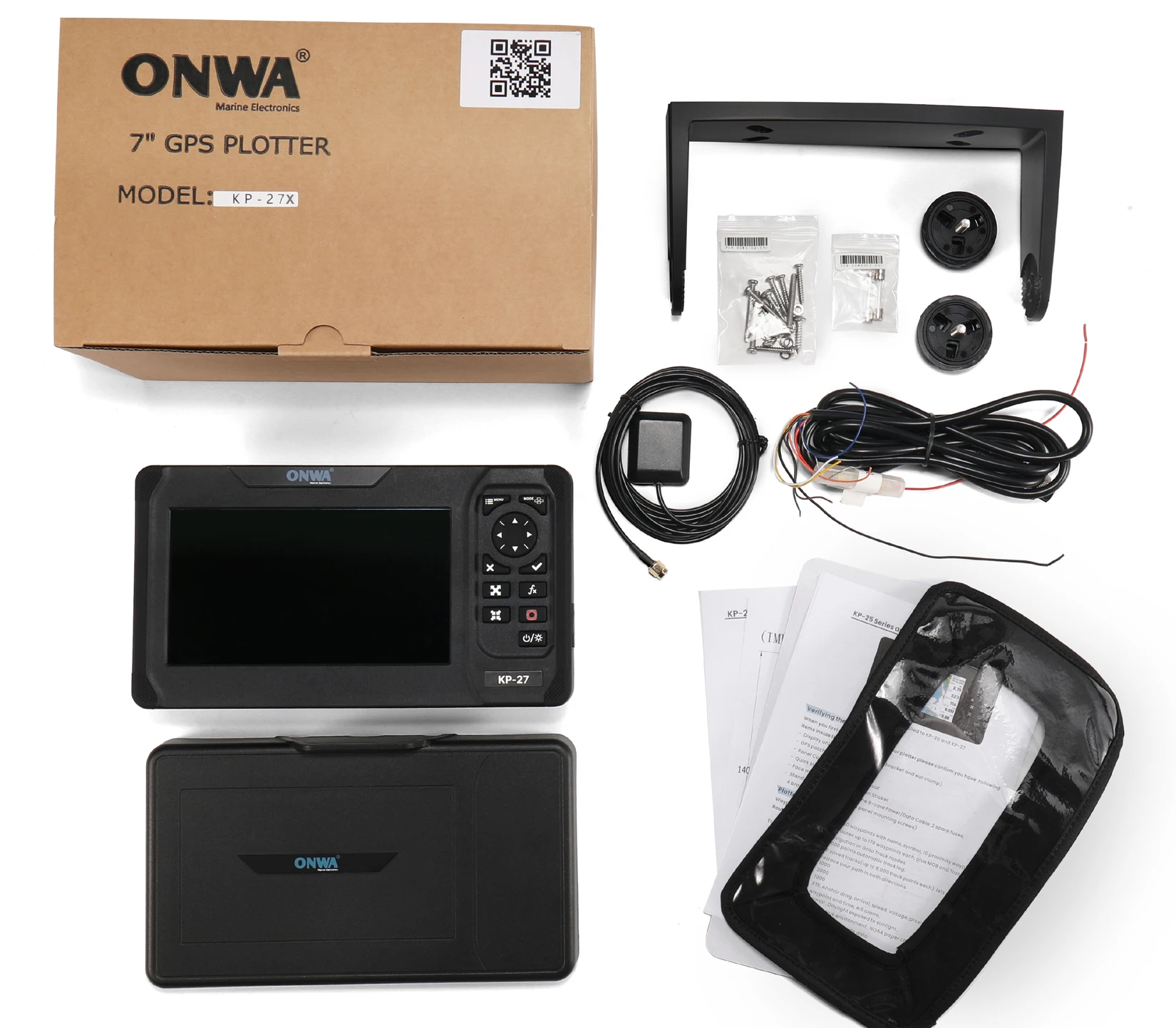 7 بوصة Onwa KP-27X. فئة B+ AIS - مراجعة Fish Finder Transducer وسعره