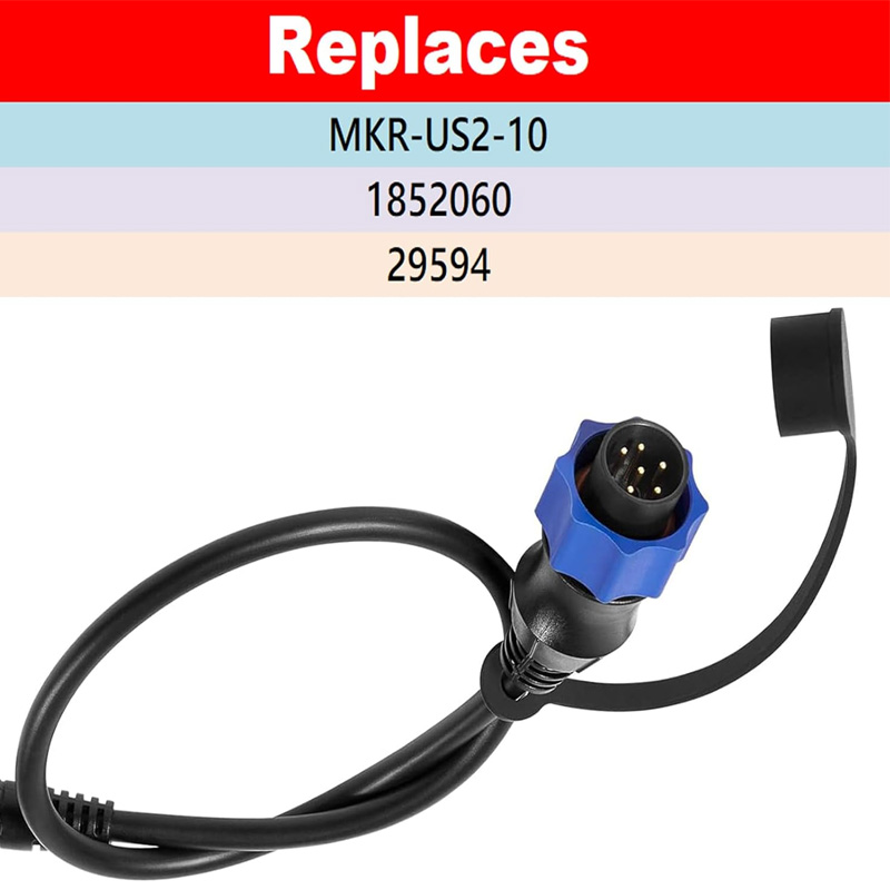 1852060 ، 29594 ، MKR-US2-10 ك - مراجعة Fish Finder Transducer وسعره