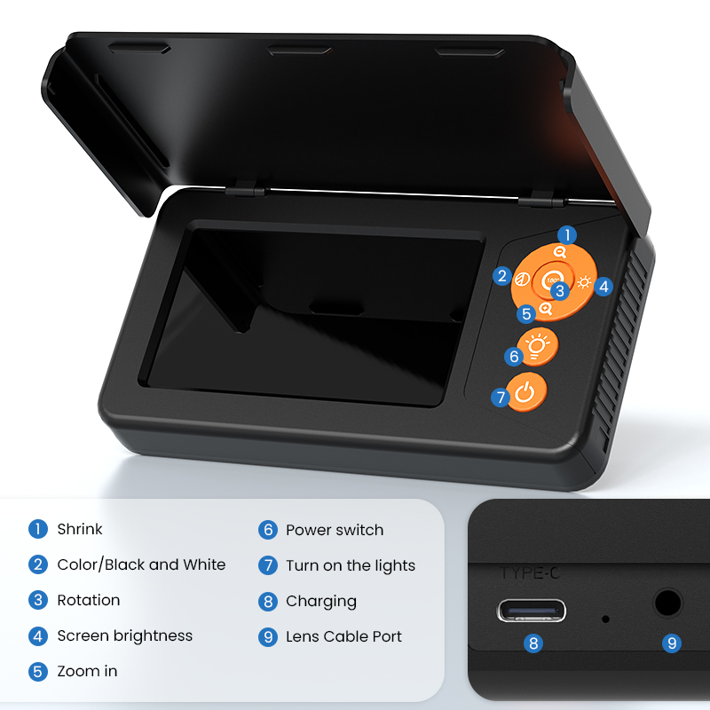 كاميرا صيد تحت الماء بشاشة 4.3 - مراجعة Fish Finder Portable وسعره